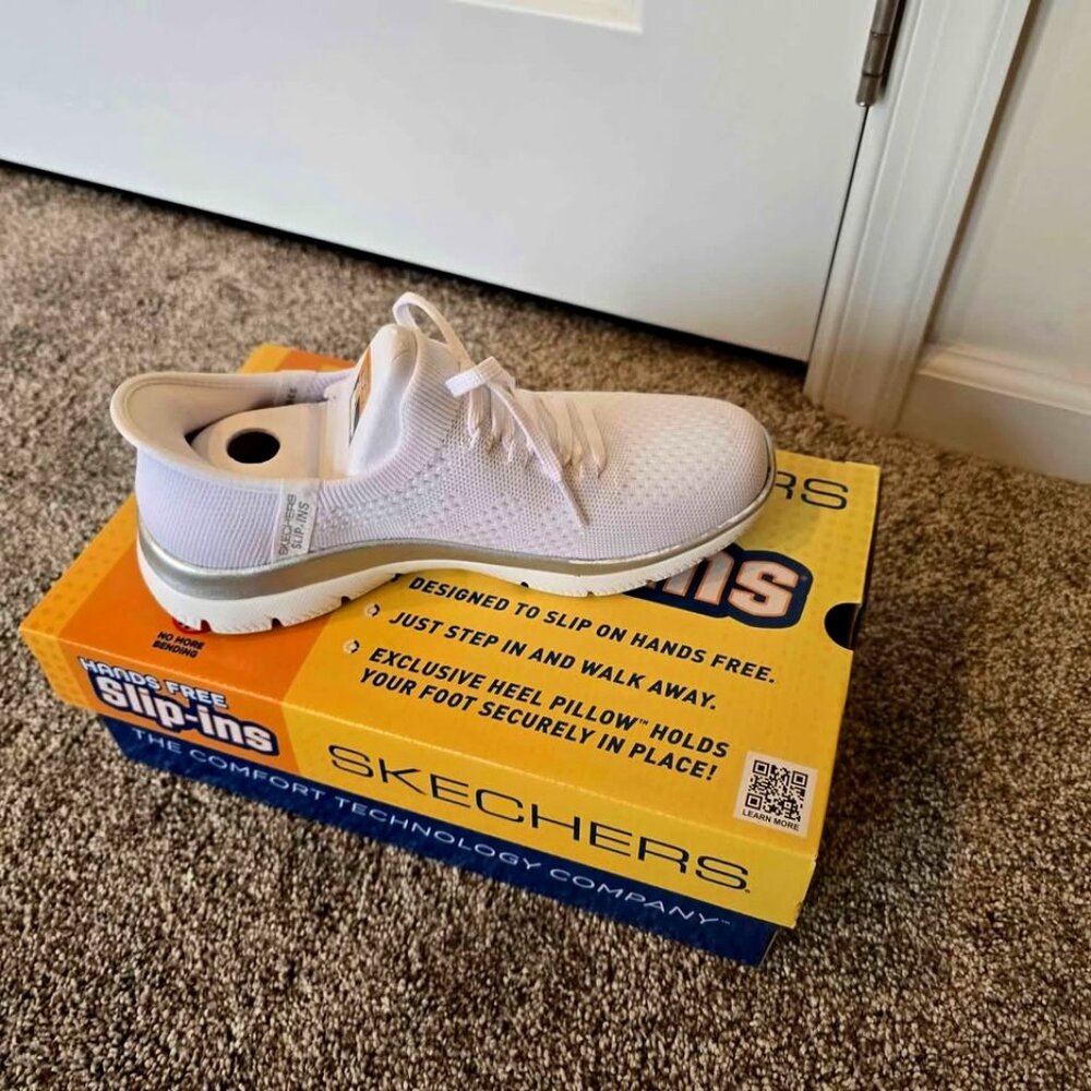 Skechers Slip-ins White Sneakers Size 7